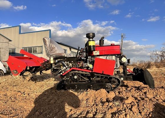 ラバートラック 小型クローラー トラクター 多機能パディーフィールド クローラー ミニ トラクター 25 hp