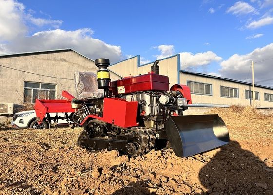 ラバートラック 小型クローラー トラクター 多機能パディーフィールド クローラー ミニ トラクター 25 hp