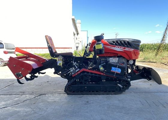 35hp ディーゼルエンジン ミニ クローラー トラクター ウォーキング パディーゴム クローラー トラクター