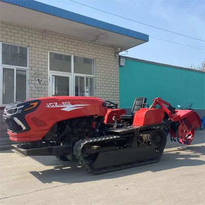 ミニ 50HP クローラー トラクター フロントロード / バックホー付きの農業機器