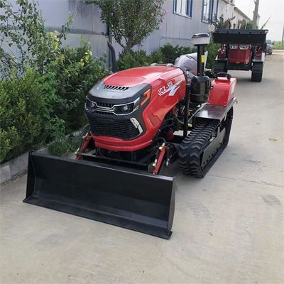 ミニ 50HP クローラー トラクター フロントロード / バックホー付きの農業機器