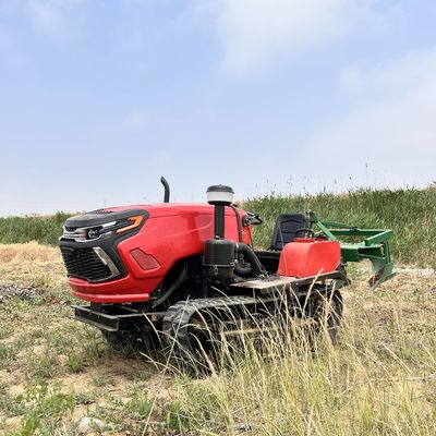ミニ 50HP クローラー トラクター フロントロード / バックホー付きの農業機器