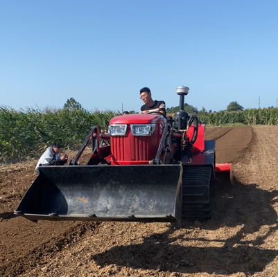 重機械農業 80HP クローラー 負荷機付き コンパクト トラクター