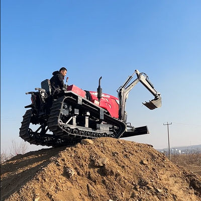 エンジン 80 HP エグババター付き小型の農業用クローラートラクター