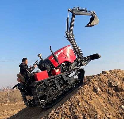 エンジン 80 HP エグババター付き小型の農業用クローラートラクター