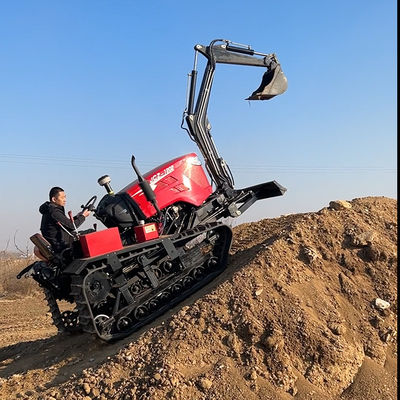 エンジン 80 HP エグババター付き小型の農業用クローラートラクター