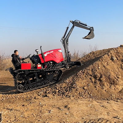 エンジン 80 HP エグババター付き小型の農業用クローラートラクター