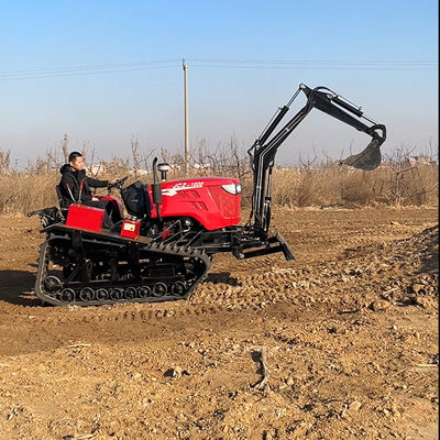エンジン 80 HP エグババター付き小型の農業用クローラートラクター