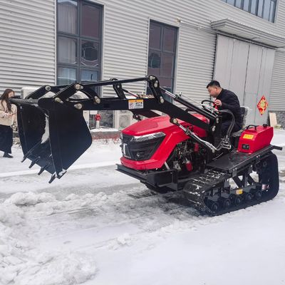 ミニオーチャード 50HP 田畑のクローラー トラクター ローダー付き農業機械