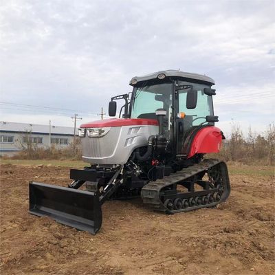 120HP 閉ざされたキャビンのトラクター 農業機器 ディーゼルエンジンのミニクローラートラクター