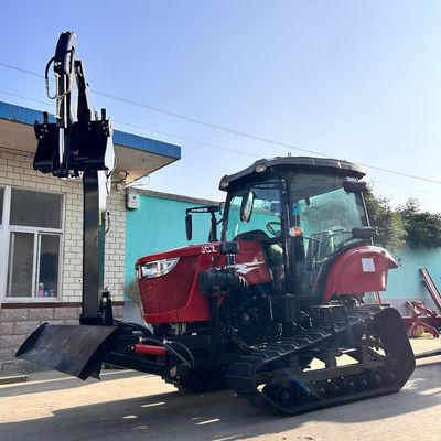 120HP 閉ざされたキャビンのトラクター 農業機器 ディーゼルエンジンのミニクローラートラクター