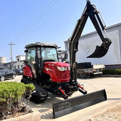 120HP 閉ざされたキャビンのトラクター 農業機器 ディーゼルエンジンのミニクローラートラクター